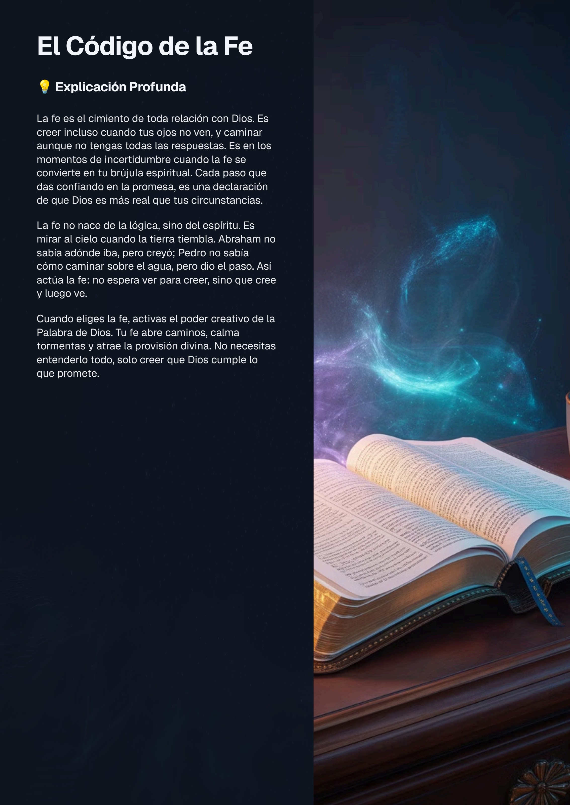 Vista previa: Código de la Fe